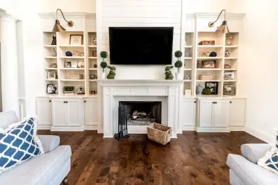 Light-Colored Bookshelves — Kitchen Remodeling project by Walters Cabinets, Inc.