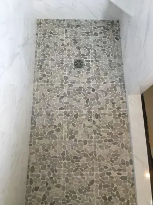 Marble White Shower — Kitchen Remodeling project by Phoenix Home Solutions, LLC