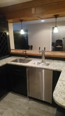 White Marsh MD Basement Pub — Kitchen Remodeling project by TradeMark Construction