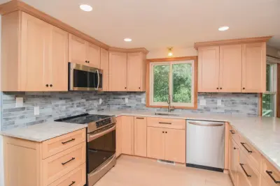 White Oak Culinary — Kitchen Remodeling project by Taylor Made Cabinets, Leominster MA