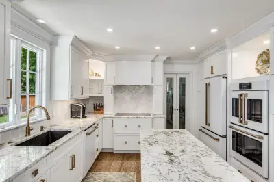 White on White; Designer Michelle Eliason — Kitchen Remodeling project by Kitchens On Broadway