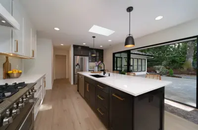 Mid-Century Ranch at Whitepine — Kitchen Remodeling project by Woodland Construction Group LLC