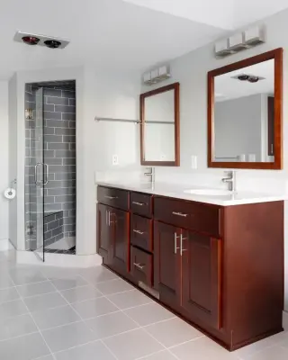 Timber Washroom — Kitchen Remodeling project by Prima Construction