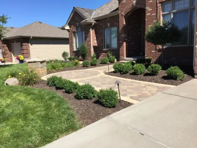 Paved Walkway — Landscape Construction project by Executive Lawn & Landscaping, LLC.