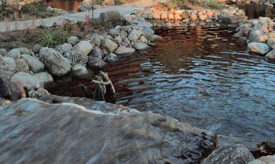 Outdoor Water Feature — Landscape Construction project by Executive Lawn & Landscaping, LLC.