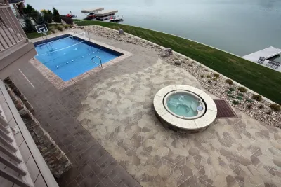 Paver Patios — Landscape Construction project by Executive Lawn & Landscaping, LLC. in Omaha