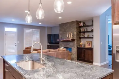 Zionsville - Kitchen, Living Area & Half Bath - 2016 — Kitchen Remodeling project by The HomeWright, LLC