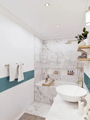 Children's Bathroom Renovation - Menlo Park — Home Renovation & Remodeling Services project by HomeTech Construction & Design
