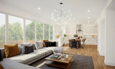 Living Space Renovation — Home Renovation & Remodeling Services project by HomeTech Construction & Design