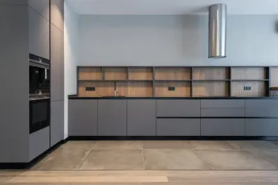 Cabinetry for Kitchen and Living Room by Ultimate Construction