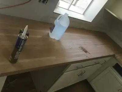Kitchen renovation and hardwood floor restoration — Home Renovation & Remodeling Services project by West Home Services & Remodeling Llc