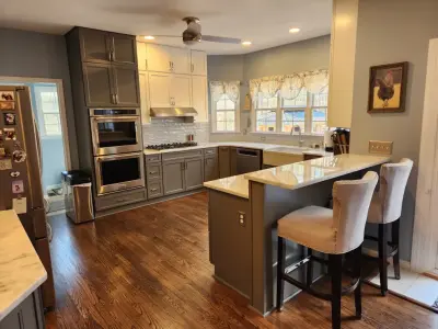 Dual Hue Kitchen Renovation — Home Renovation & Remodeling Services project by Vm Home Improvement LLC