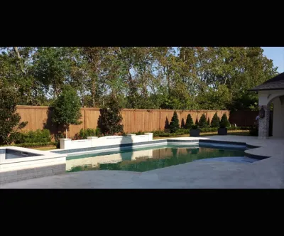 French Traditional Landscape and Outdoor Living Design by Easy Landscape Plan, LLC