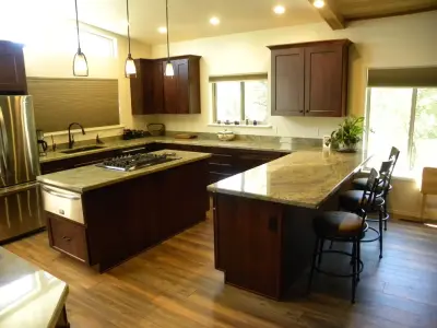 U-Form Kitchen Renovation by Outlook Construction & Remodeling, Inc
