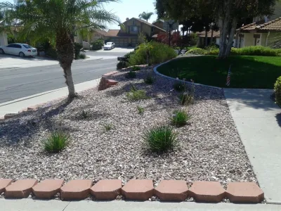 Front yard ideas — Landscape Construction project by GALA Services Inc in San Diego