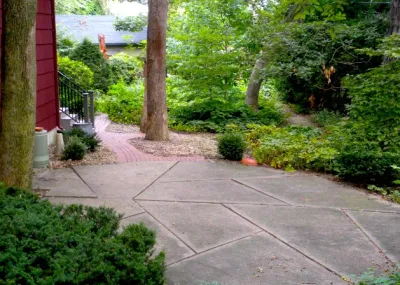 Red Brick Pathway — Landscape Construction project by Ganshert Nursery & Landscapes