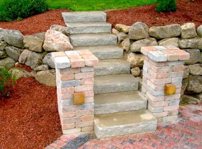 Stone Stairs — Landscape Construction project by Ganshert Nursery & Landscapes