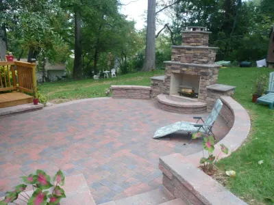 Fireplaces and Firepits — Landscape Construction project by Garcia Patios And Landscaping, Inc. in Glen Burnie