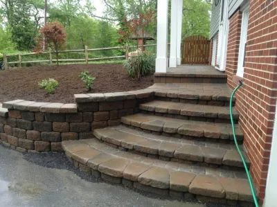 Custom Steps — Landscape Construction project by Garcia Patios And Landscaping, Inc. in Hanover