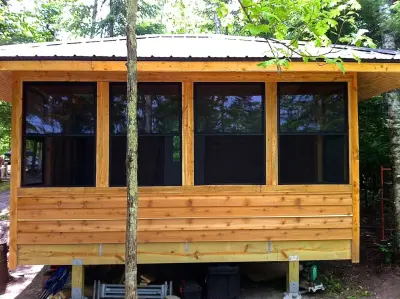 Timber Framed Gazebo for Lakefront Property — Home Renovation & Remodeling Services project by 12,000 Lakes Construction