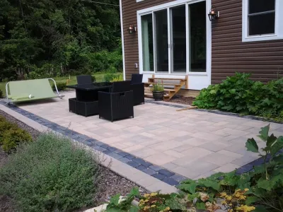 Humphrey's Patio, Walkway, and Landscape — Landscape Construction project by Garden Of Eden Landscaping Services
