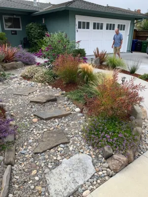 Cheryl and Ken — Landscape Construction project by Garden To Life Landscaping in Santa Cruz