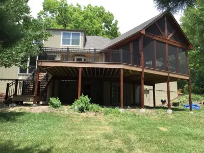 Leawood Deck and Screened Porch — Home Renovation & Remodeling Services project by CH Construction