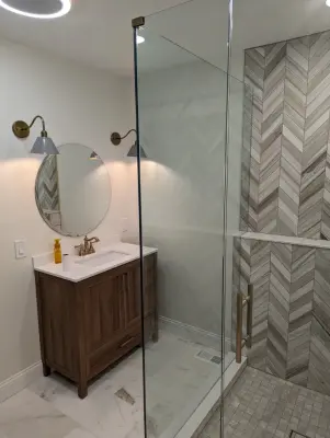 Lebanon Washroom/Tile Accent — Home Renovation & Remodeling Services project by SDC Custom Homes & Remodeling