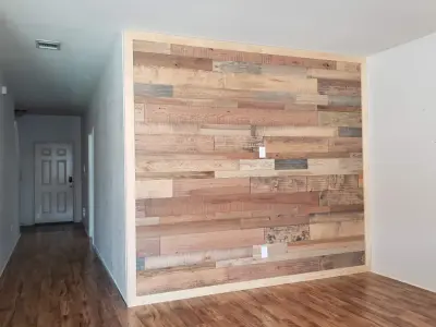 Fort Worth Living Room Feature Wall — Home Renovation & Remodeling Services project by Dreams To Reality