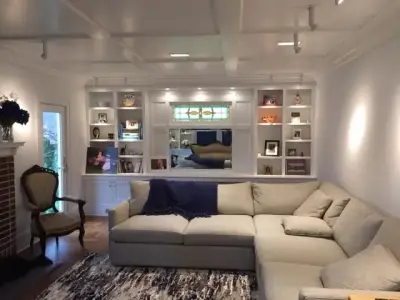 Bayville, NY Living Room Makeover — Home Renovation & Remodeling Services project by Posillico Construction Co