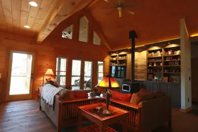 Lakeside Log Cabin at Harding — Home Renovation & Remodeling Services project by R LUCAS Construction And Design