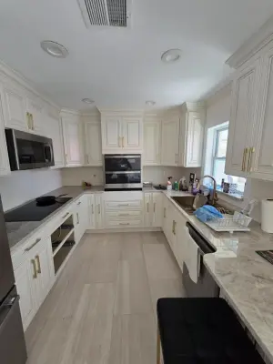 Charming White Hue Clearwater Kitchen Renovation — Home Renovation & Remodeling Services project by Level Up Construction & Investment Group LLC