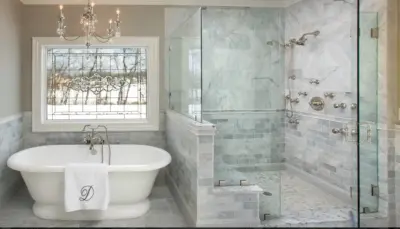 Upscale Bathroom Renovations — Home Renovation & Remodeling Services project by A.W. Puma Restoration & Remodeling