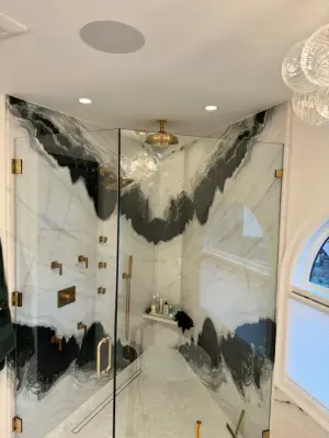 Upscale Bathroom Makeover — Home Renovation & Remodeling Services project by Mike Simon Construction Corp