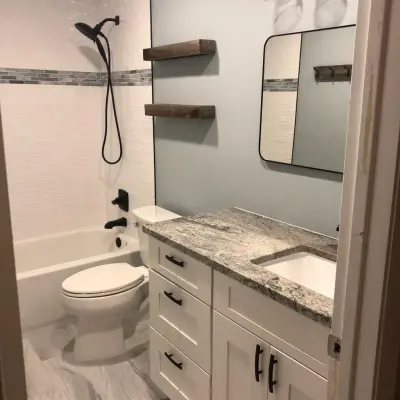 Modern Elegant Bathrooms — Home Renovation & Remodeling Services project by JSS/Green Planet Construction