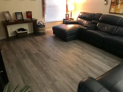 Premium Vinyl Flooring Enhancement — Home Renovation & Remodeling Services project by L-Bro Enterprises Inc.