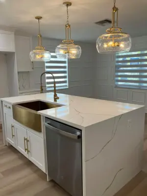 Elegant White Kitchens — Home Renovation & Remodeling Services project by Level Up Construction & Investment Group LLC