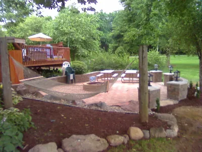 Custom Patios — Landscape Construction project by Goetz Landscaping