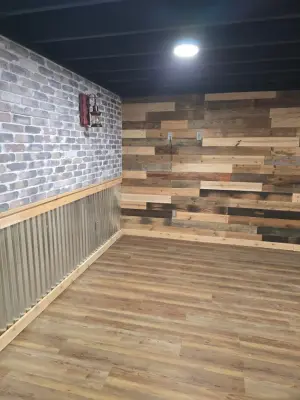 Basement Man Cave Renovation — Home Renovation & Remodeling Services project by Stover Home Services LLC