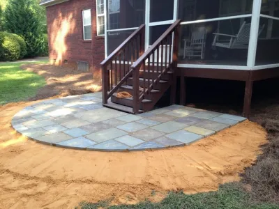 Walkways & Patios — Landscape Construction project by Going Green Lawn Care & Landscaping