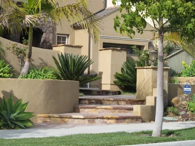 Front Entries — Landscape Construction project by Golden Woods Nursery And Landscape in Carlsbad