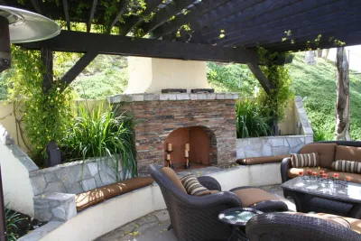 Fireplaces — Landscape Construction project by Golden Woods Nursery And Landscape in San Diego