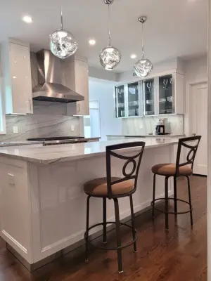 Contemporary Kitchen in Manhasset — Home Renovation & Remodeling Services project by Galante Building & Renovations, Inc.