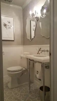Manhasset Powder Room and Master Suite — Home Renovation & Remodeling Services project by Galante Building & Renovations, Inc.