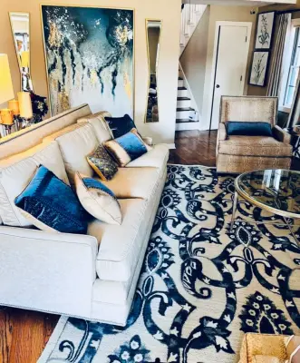 Lounge Renovation by Melanie Leeds Design