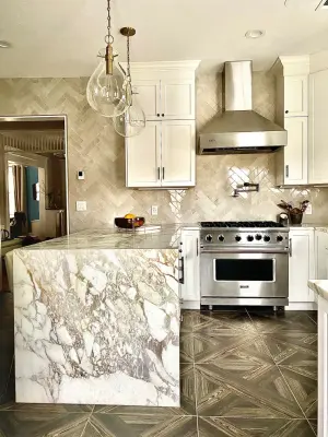 Montclair Marble Culinary Space by JSE Interiors