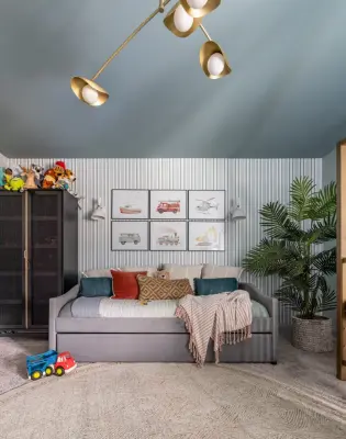 Vroom and Zoom: A Boys' Room with Vehicle Power for Two — Interior Design & Decorating project by Live&Gather Co.