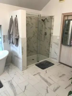Spacious bathroom renovation — Interior Design & Decorating project by HLC Interior Solutions