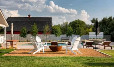 Breezy Hill Farmhouse Outdoor Kitchen by Graves Landscape & Outdoor Living