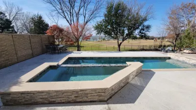 Sunset New Pool Build by Graves Landscape & Outdoor Living